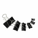 Binder Clips Paper Clamps Assorted Sizes 100 Count (Black), X Large, Large, C6R9