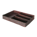 Drawer Organizer Storage Box Dividers 4 Compartment Tray Holder Coffee
