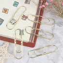 5X Portable Paper Clips Metallic Pen Holder Notebook Accesssories Desk Organi OZ