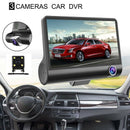 4 inch HD 1080P Three Lens Car Dash Camera Night Vision Cam Video Driving R