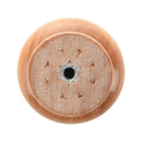 4 Pcs Cabinet Drawer 1.3" Diameter Round Wooden Pull Knobs Handles