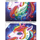 Special shaped diamond painting cartoon horse 5D DIY diamond embroidery decor â„–[