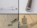Mini LED Pen Light Pocket Clip USB Rechargeable Work Torch Flashlight Lamp NEW