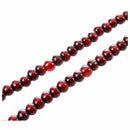 Stretch Strap 6mm Dia Beads Sandalwood Buddhist Prayer Necklace Burgundy