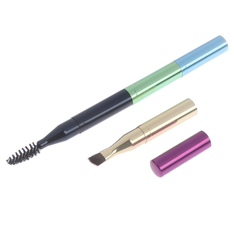 Makeup Brushes 4 Head Makeup Brush Retractable Metal Eye Eyeshadow Brush Set3C