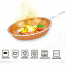 Non-Stick Frying Pan Copper Red Pan Induction Frying Pan Frying Pan Saucepa