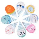 Random Summer Cartton Round Mini Folding Fan Cute Small fan Silk Souvenir GiftOZ