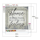 5D DIY Full Drill Diamond Painting Letter Embroidery Cross Stitch Mosaic Kit