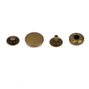 10pcs Metal No Sew Press Studs Buttons Snap Fasteners For Leather Crafts