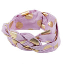 Baby Elastic Headbands with Hair Bows (Cross Light purple)