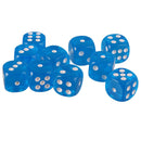 20pcs Acrylic Spot D6 Six Sided Game Dice D&D TRPG Board Game Toys Supplies