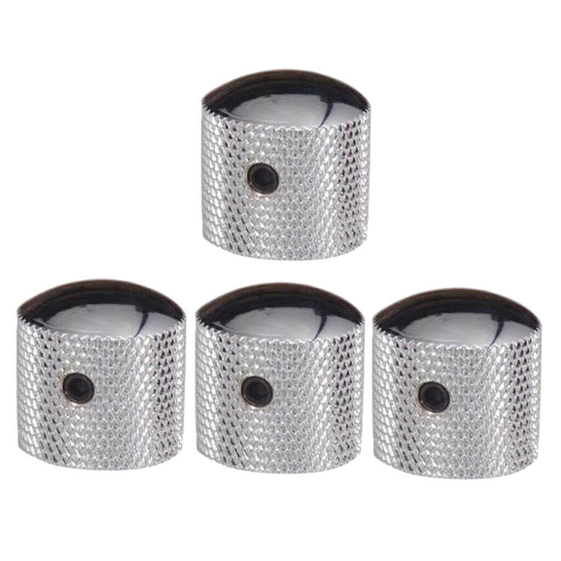 4 Pcs Metal Guitar Tone Volume Knobs Bass \u0026 Guitar Accessories - 16mm *