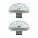 2Pcs USB LED Car Atmosphere Lamp Interior Ceiling Ambient White Light Projector