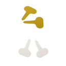 200pcs Plastic Garden Stake Tags Nursery Labels Flower ID Cards Yellow+White