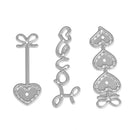 3pcs Love Lines Dies Stencil Craft Embossing Cut Die For DIY Scrapbooking