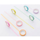12x rainbow sticky paper colorful masking adhesive tape scrapbooking  FT