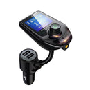 QC3.0 Car charger Car Kit Handsfree Wireless Bluetooth Transmitter Black MP U1C5
