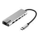 USB Type C Hub Adapter Dock with 4K HDMI PD RJ45 Ethernet for MacBook for