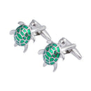 Men CuffLink Creative Green Turtle Modelling Men Elegant Wedding CuffLinks