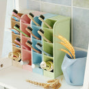 1Pcs Cute Plastic Office Desktop Storage Boxes Makeup Organizer Storage Box Tool