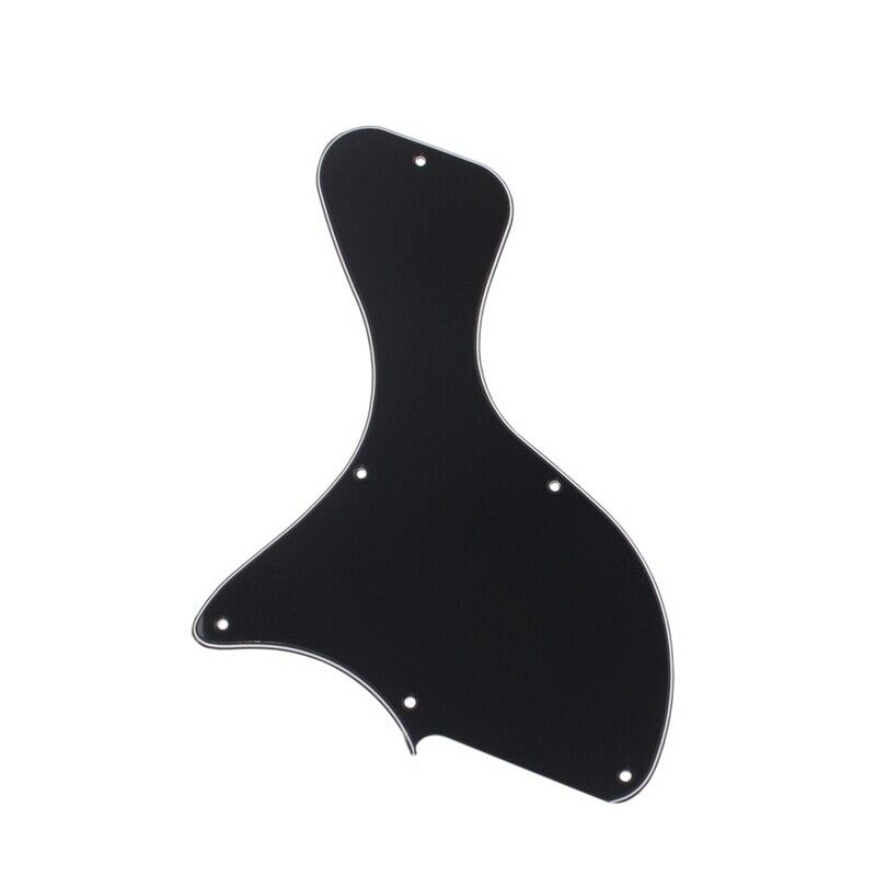 1PC Celluloid Guitar Pickguard Material Scratch Plate Shaped Black