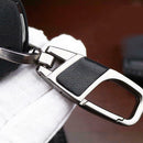 Real Leather Auto Key Case Chain for Mercedes Benz Car 3 Buttons Red thread