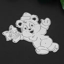 Bear DIY Metal Embroidery Stencil Scrapbook Craft Cutting Die Handwork