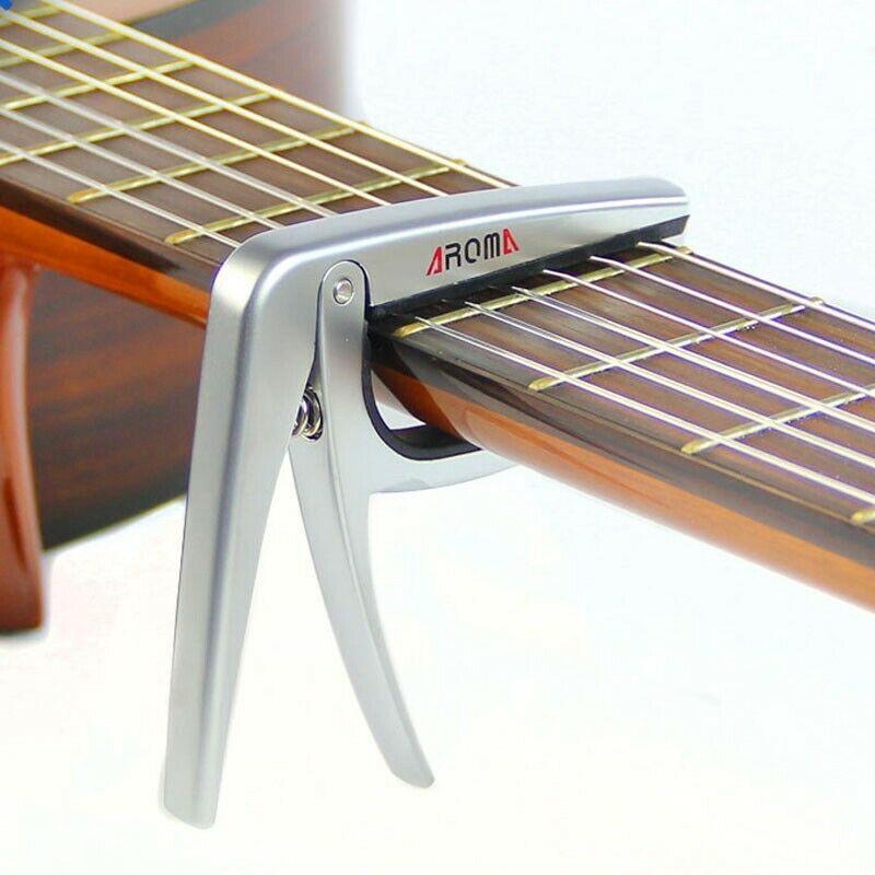 Aroma Ac-02 Classic Guitar Capo Silicone Cushion Metal Capo Trigger Guitar