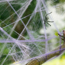 Halloween Spider Web Props Home Party Bar Decoration Stretchy Cobweb Spider Z3V9