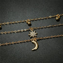Boho Multilayer Star Moon Chain Choker Pendant Necklace Bib Statement Jewelry  Z