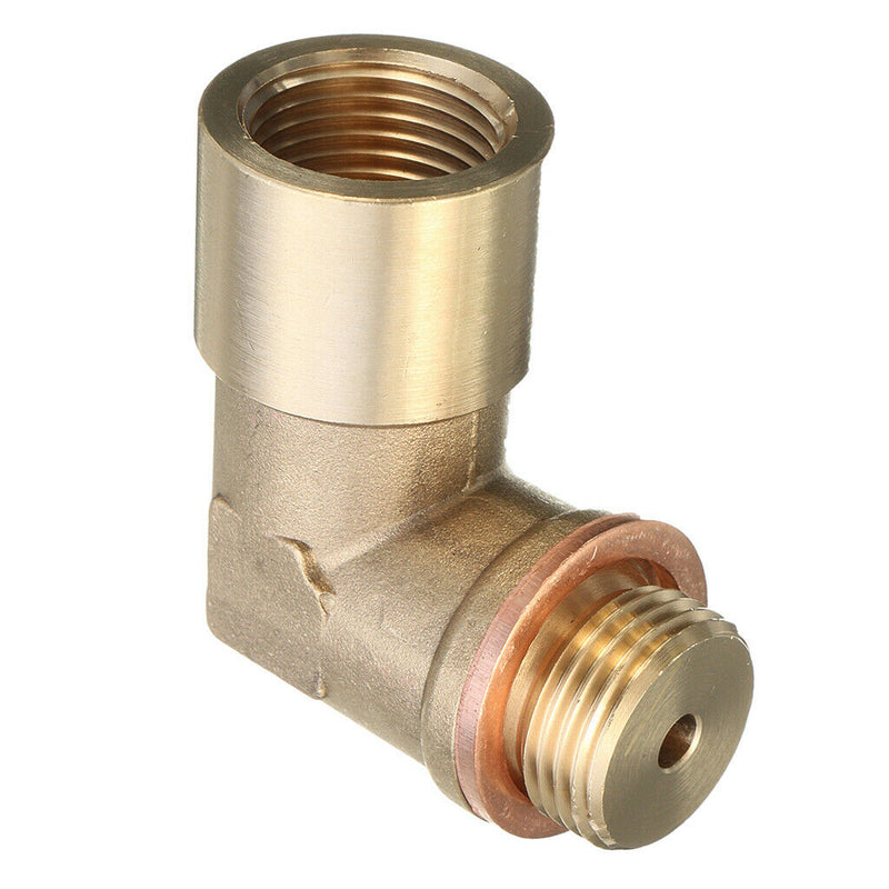 M18X1.5 O2 Oxygen Sensor Extender 90 Degree Angled Bung Extension Spacer
