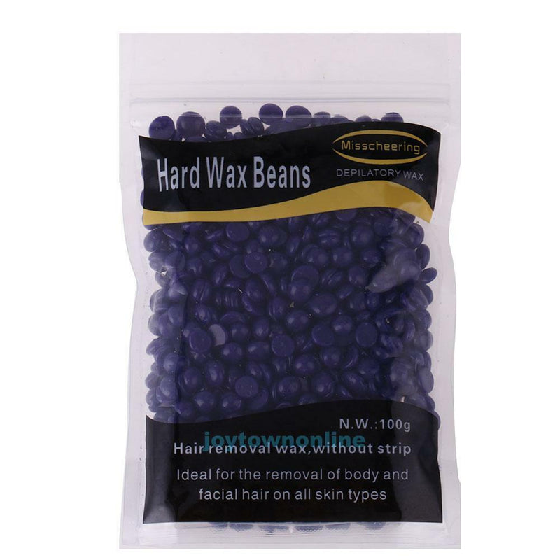 100g Depilatory Hard Wax Beans Pellet Waxing No Strip Bikini Film Hair Removal