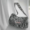 Fashion Animal Zebra Printed Clutches Purse Travel Street Underarm Shoulder Bags