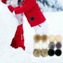 12pcs 8cm Pompon Fluffy Imitation Raccoon Fur Soft DIY Hair Bows Accessory
