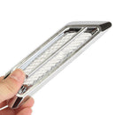 2Pcs Plastic Chrome Car SUV Air Flow Fender Side Vent Decor Stickers Accessory