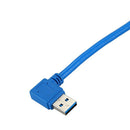 USB 3.0 A Female To 90 Degree Right Angled USB A Male Extension Cable With