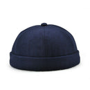2pcs Mens Skullcap Navy Cap Docker Hat Beanie Sailor Fisherman Retro Hat