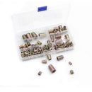 100pcs Zinc Alloy Thread for Wood Insert Nut Flanged Hex Drive Head Nuts