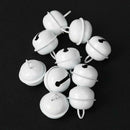 20pcs 25mm Metal Jingle Bells Christmas Hanging Decor Pet Pendant (White)
