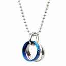 Bible Ring Circle Stainless Steel Necklace Couple Gift Accessories