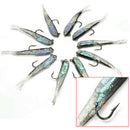 10 Pcs 70mm Soft Silicone Fishing Lures Minnow Lure Crank Bait Tackle
