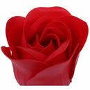 6 Pcs Red Scented Bath Soap Rose Petal in Heart Shape Box