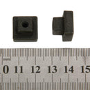 2pcs Black Square Cabinet Drawer Dresser Cupboard Bin Pull Knob Handle Decor