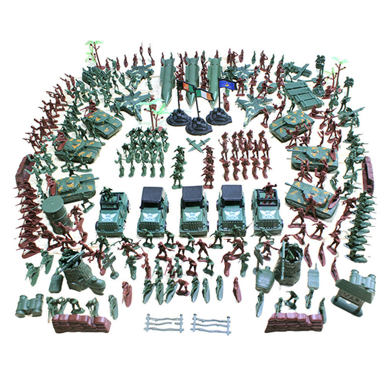 307 Pieces Army Base Set 4cm Soldiers & Assorted Accessories Military Toys