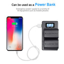 Lp-E6 Battery Charger Lcd Dual Charger For Eos 5Ds R 5D Mark Ii 5D Mark Iii Z2Q7