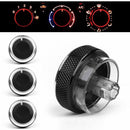 3Pcs Black Air Conditioning Heat Control Switch Knob For Ford Focus 2 MK2 3 MK3