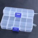 2Pcs 10-Slot Portable Plastic Resistors Electronic Component Case Box