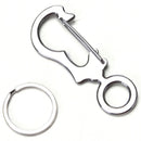 Stainless Steel Keychain Keyring EDC Outdoor Multifunction Pocket Tool Fin JR