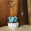 2Pcs Office Korean Cactus Mini Bonsai Fleshy Note Folder Desktop Message Cl