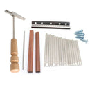 17 Key Musical Wooden Handle Screws DIY Accessory Tuning Tool Kalimba Bridge Set